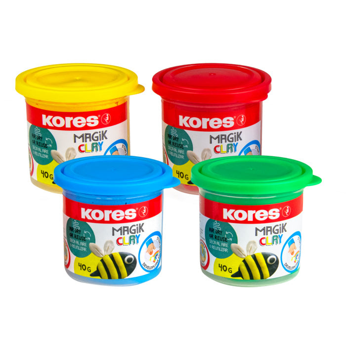 PLASTILINA MODELAJ 4*40G CULORI INTENSE KORES PLASTILINA MODELAJ 4*40G CULORI INTENSE KORES
